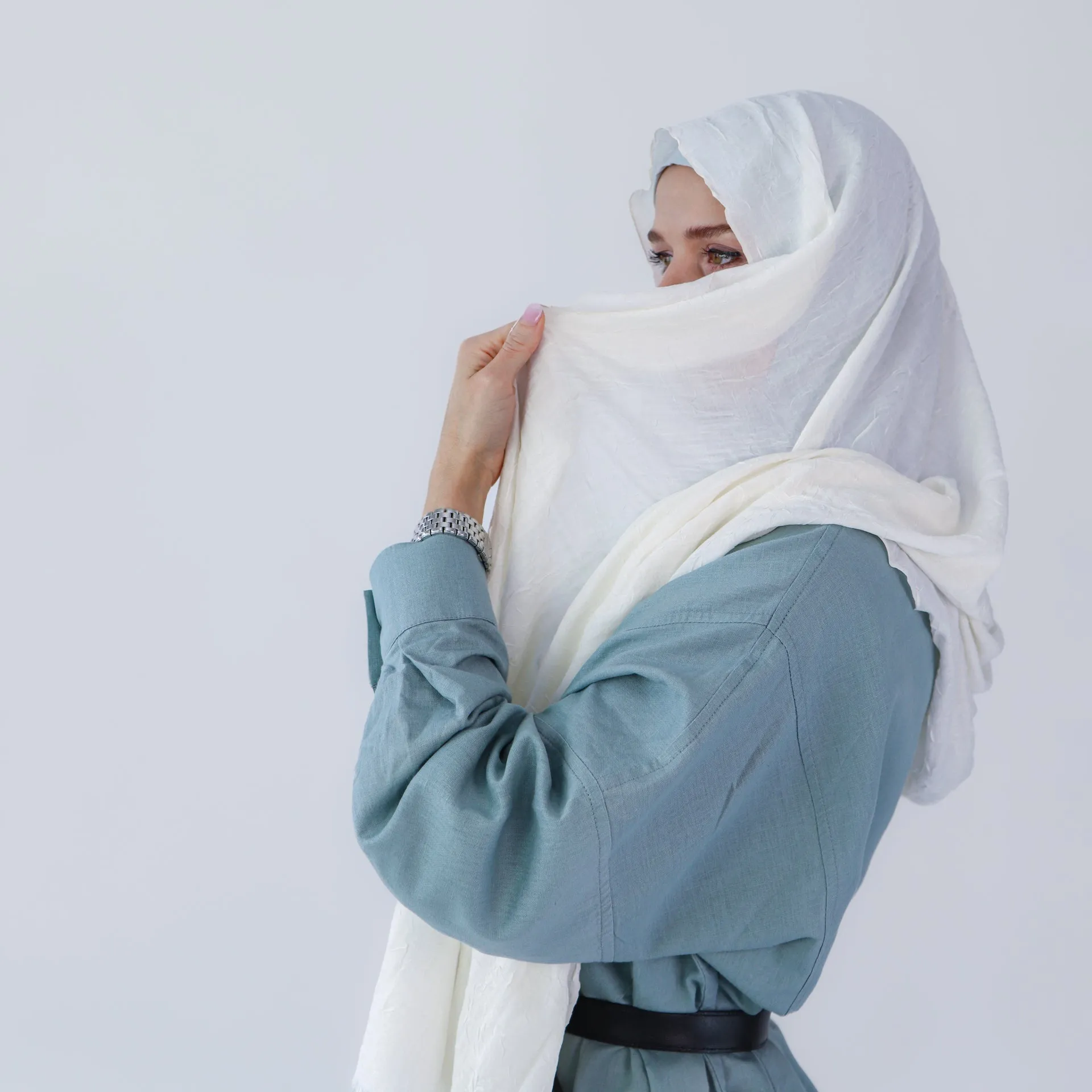 Hijab Scarf "Bamboo Breeze" - muslim head scarf for women