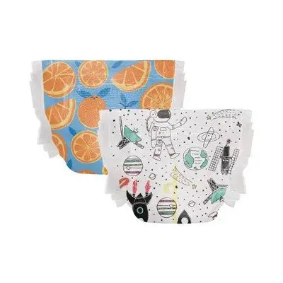 Honest Clean Conscious Disposable Diapers - Space Travel & Orange You Cute - Size 4 - 60ct