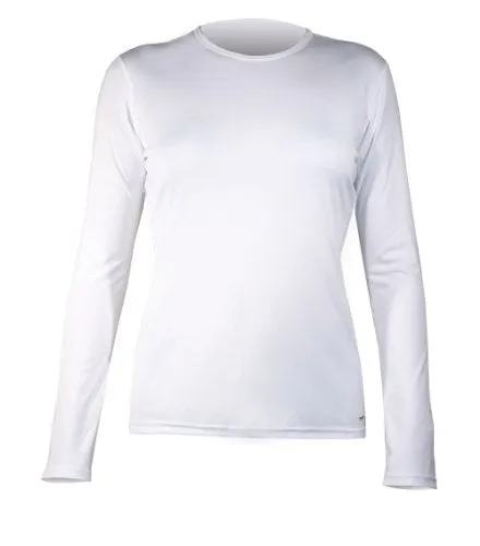 Hot Chillys Wopeach Skins Solid Crew Womens White Medium