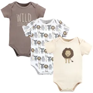 Hudson Baby Cotton Bodysuits, Safari Lion