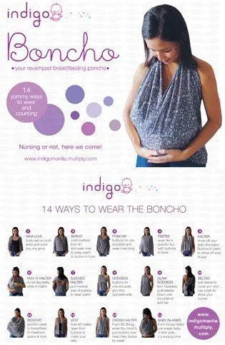 Indigo Baby Nursing Boncho