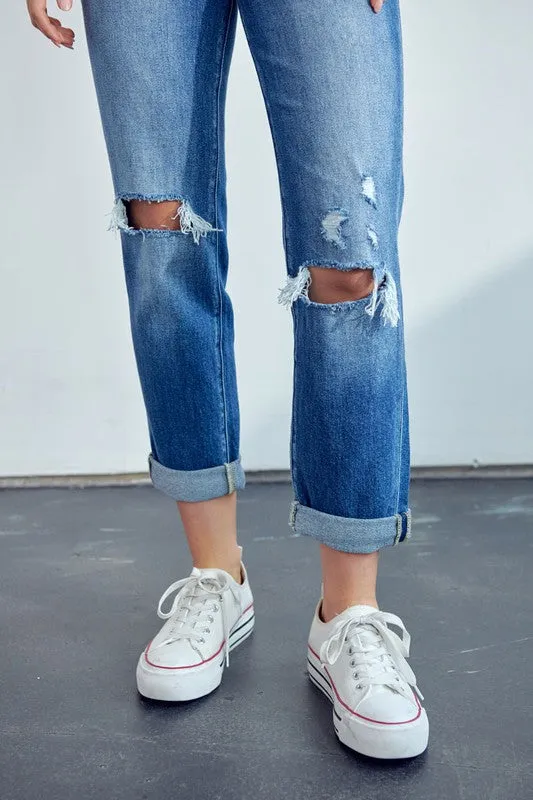 Jasmine High Rise Straight Jean