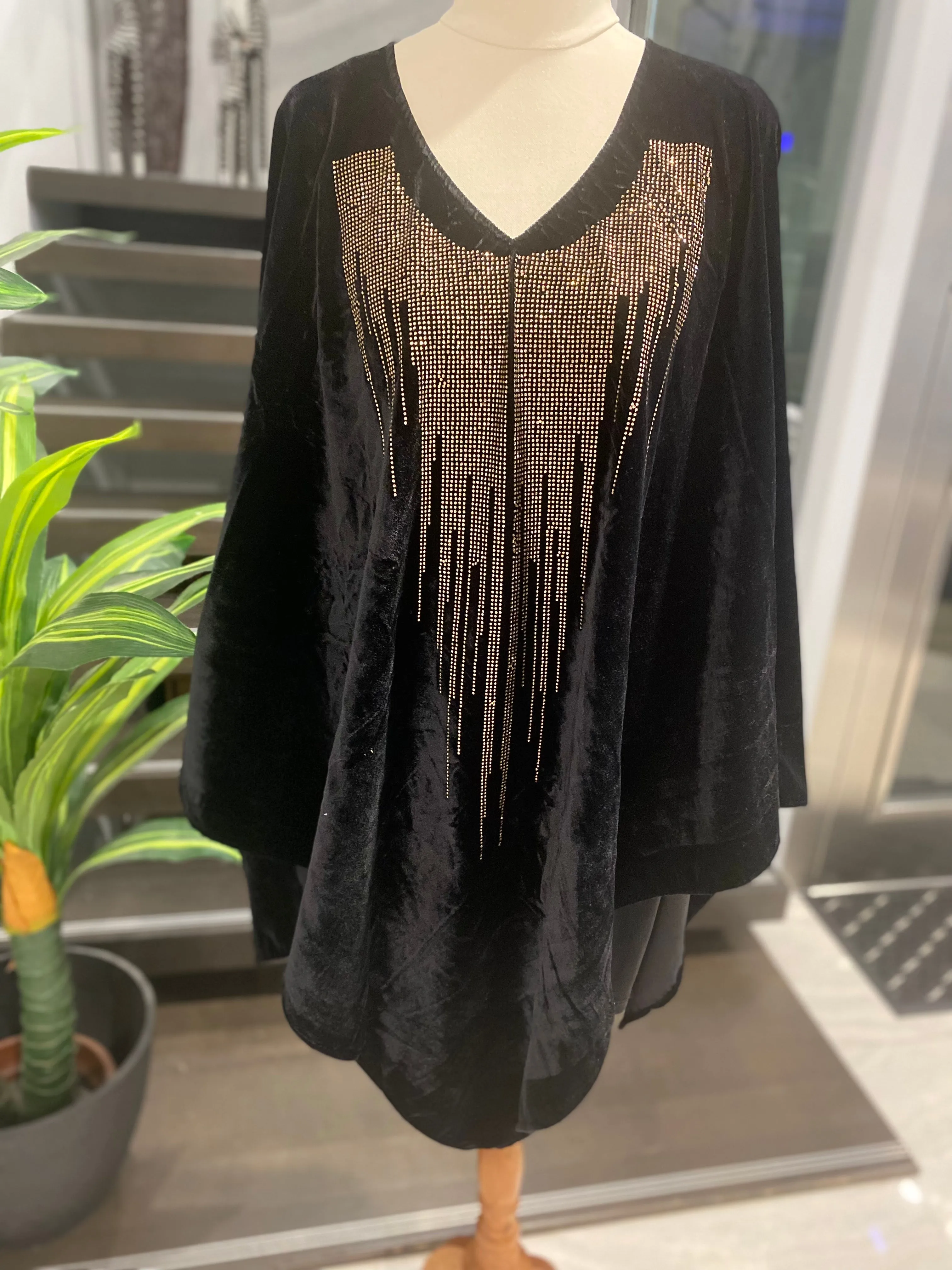 Julian Velvet Silk Luxe Poncho