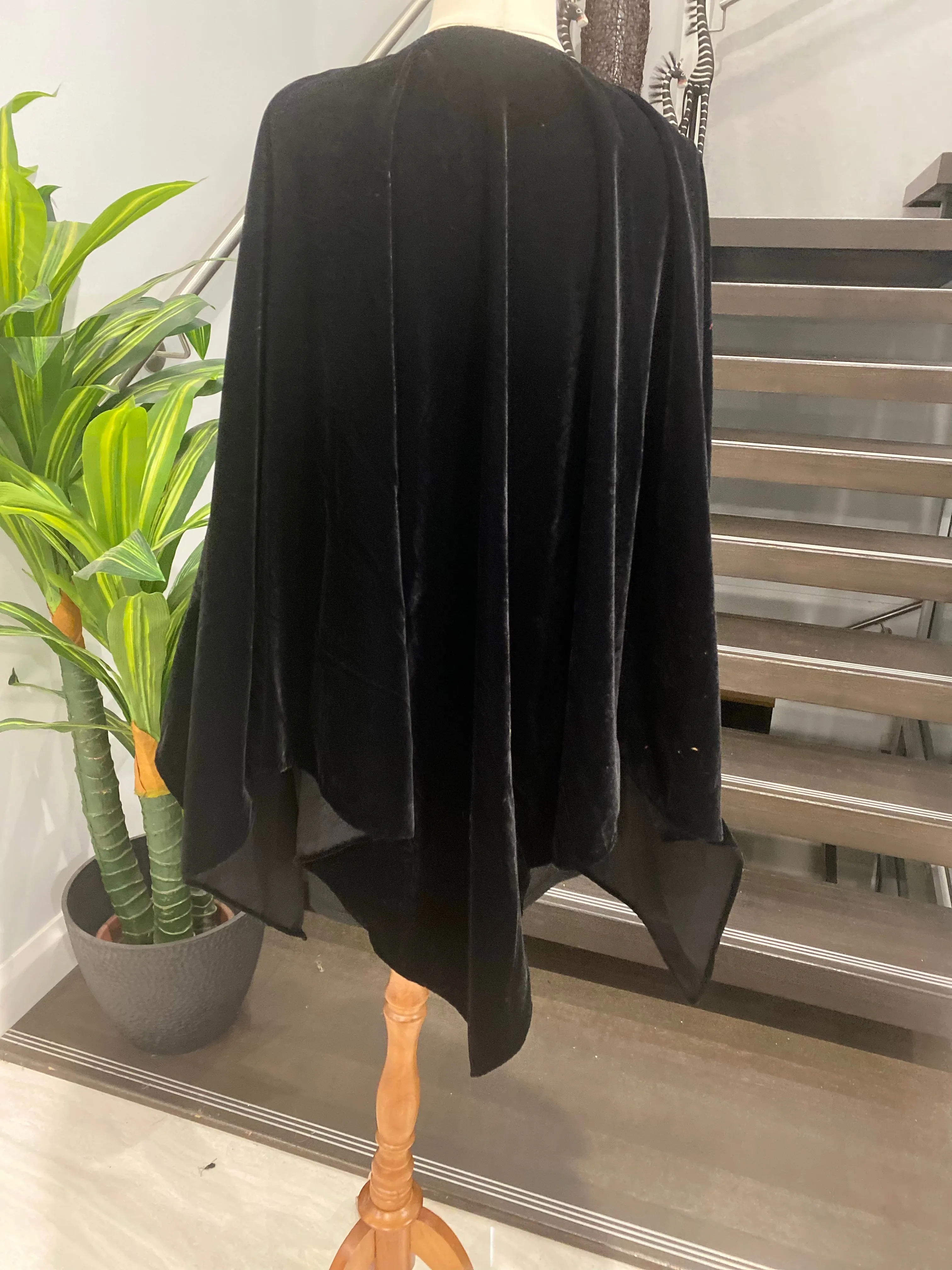 Julian Velvet Silk Luxe Poncho