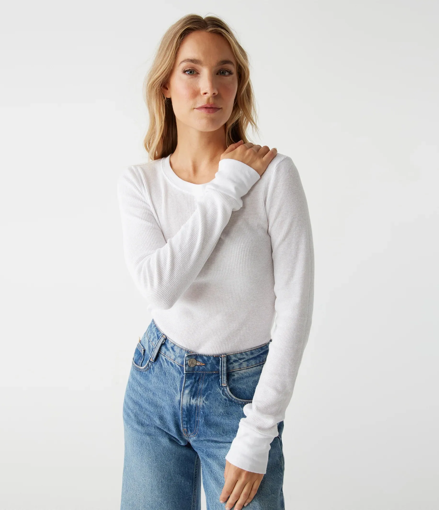 Juliet Thermal Tee - White