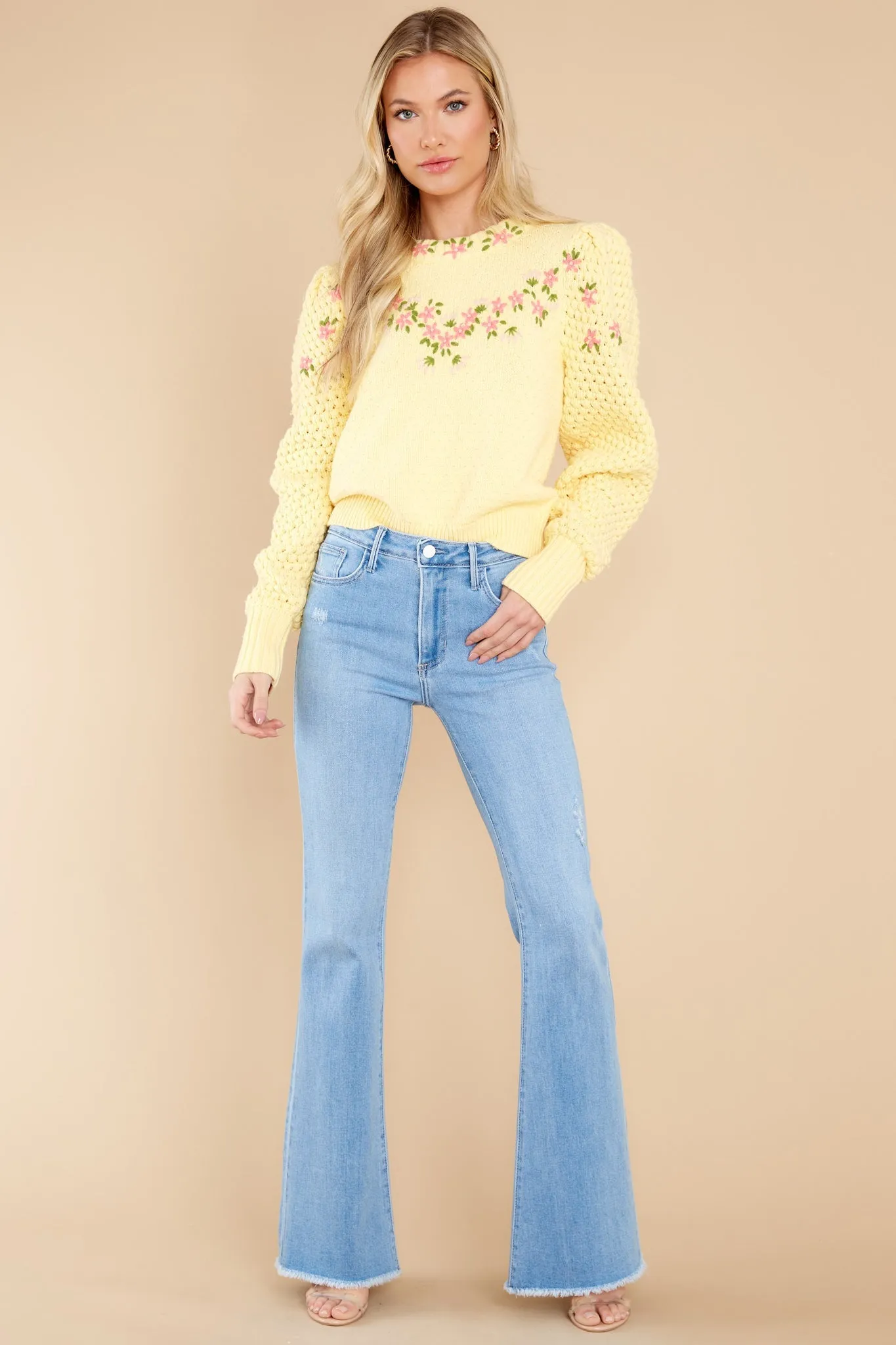 Kenzly Mellow Yellow Pullover Sweater