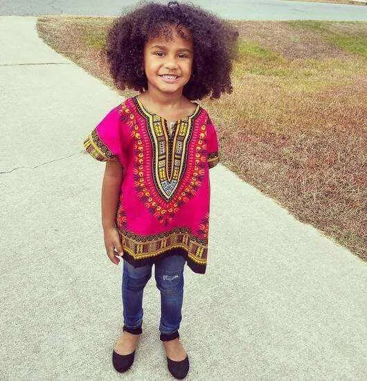 Kids Dashiki Pink Shirt, Casual Dashiki shirt