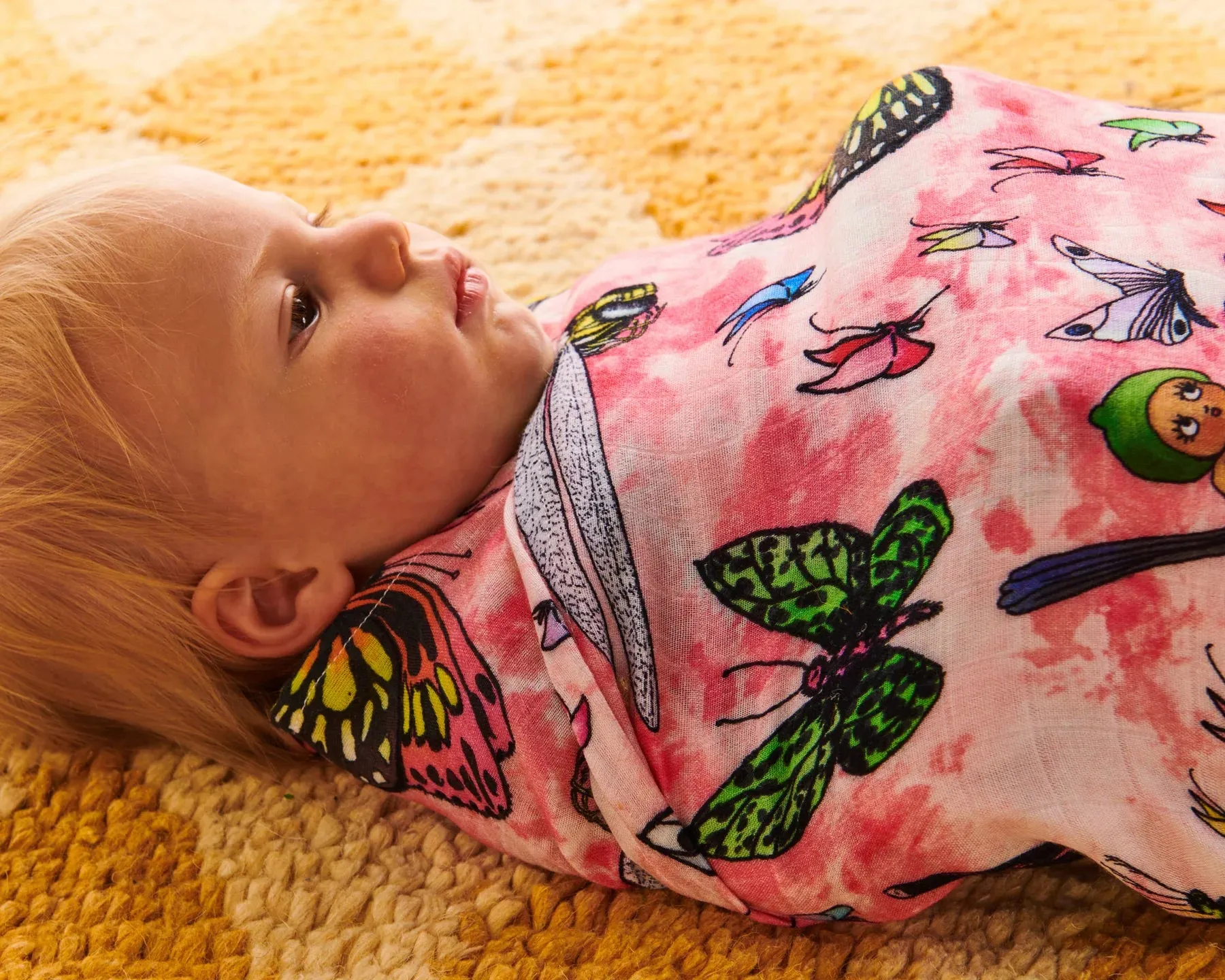 Kip & Co x May Gibbs Fly Baby Bamboo Swaddle