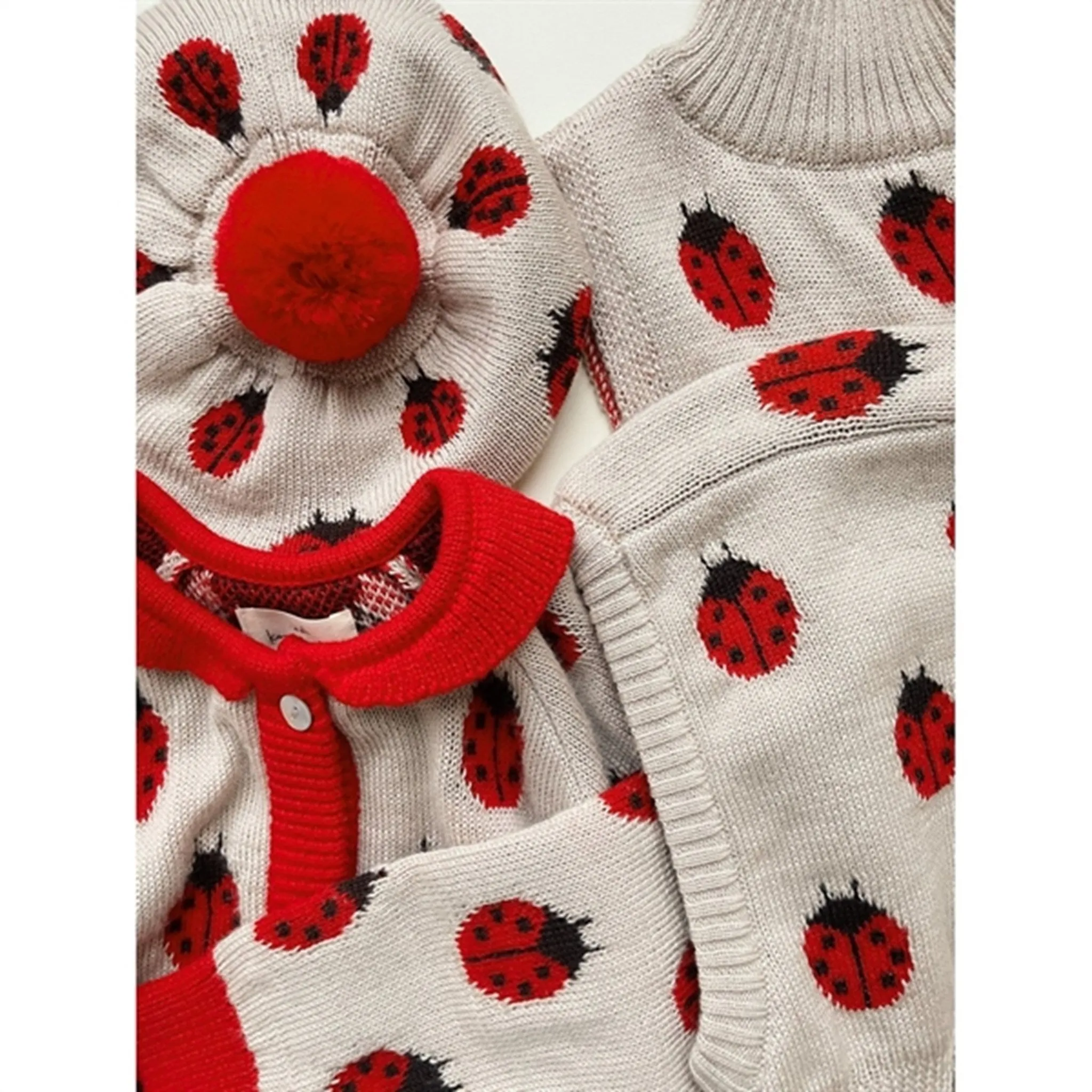 Konges Sløjd Ladybug Belou Knit Wool Balaclava