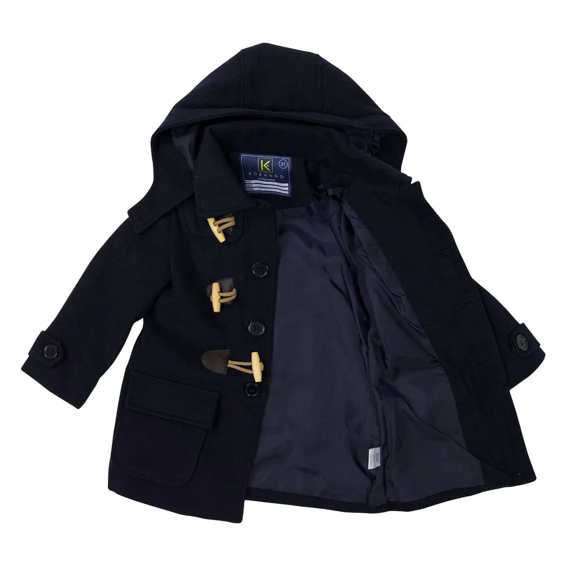 KORANGO DUFFLE OVERCOAT NAVY