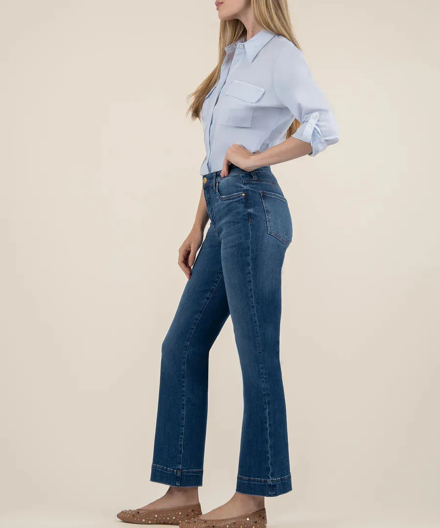 Kut Kelsey High Rise Ankle Flare Jeans