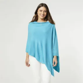 Lightweight Poncho - Ceramic Blue