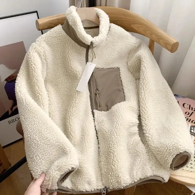 Lilly - Women's winter jacket with teddy bear