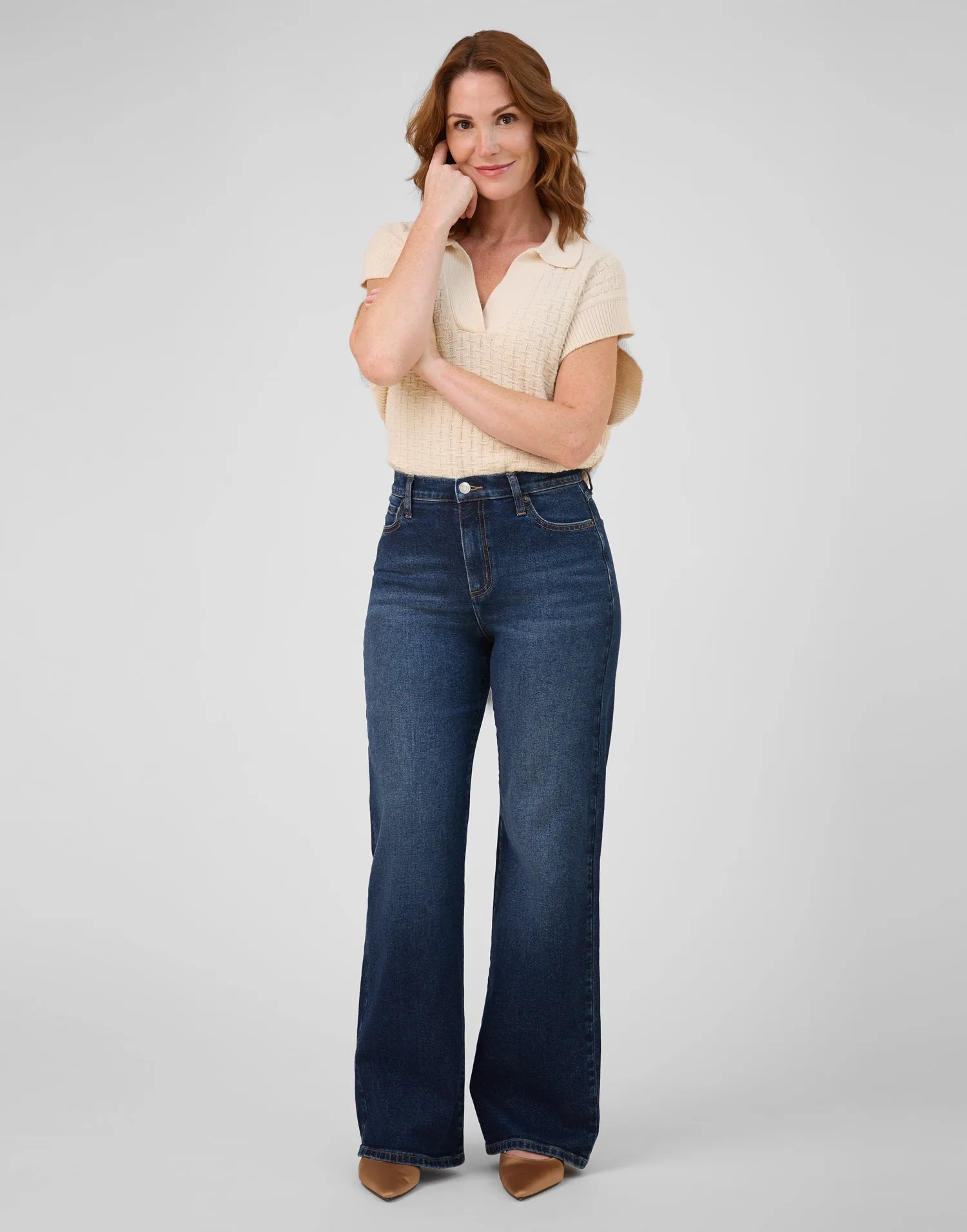 LILY WIDE LEG JEANS / LISBON