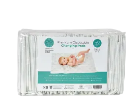 Little Toes Disposable Changing Pads 40 Count