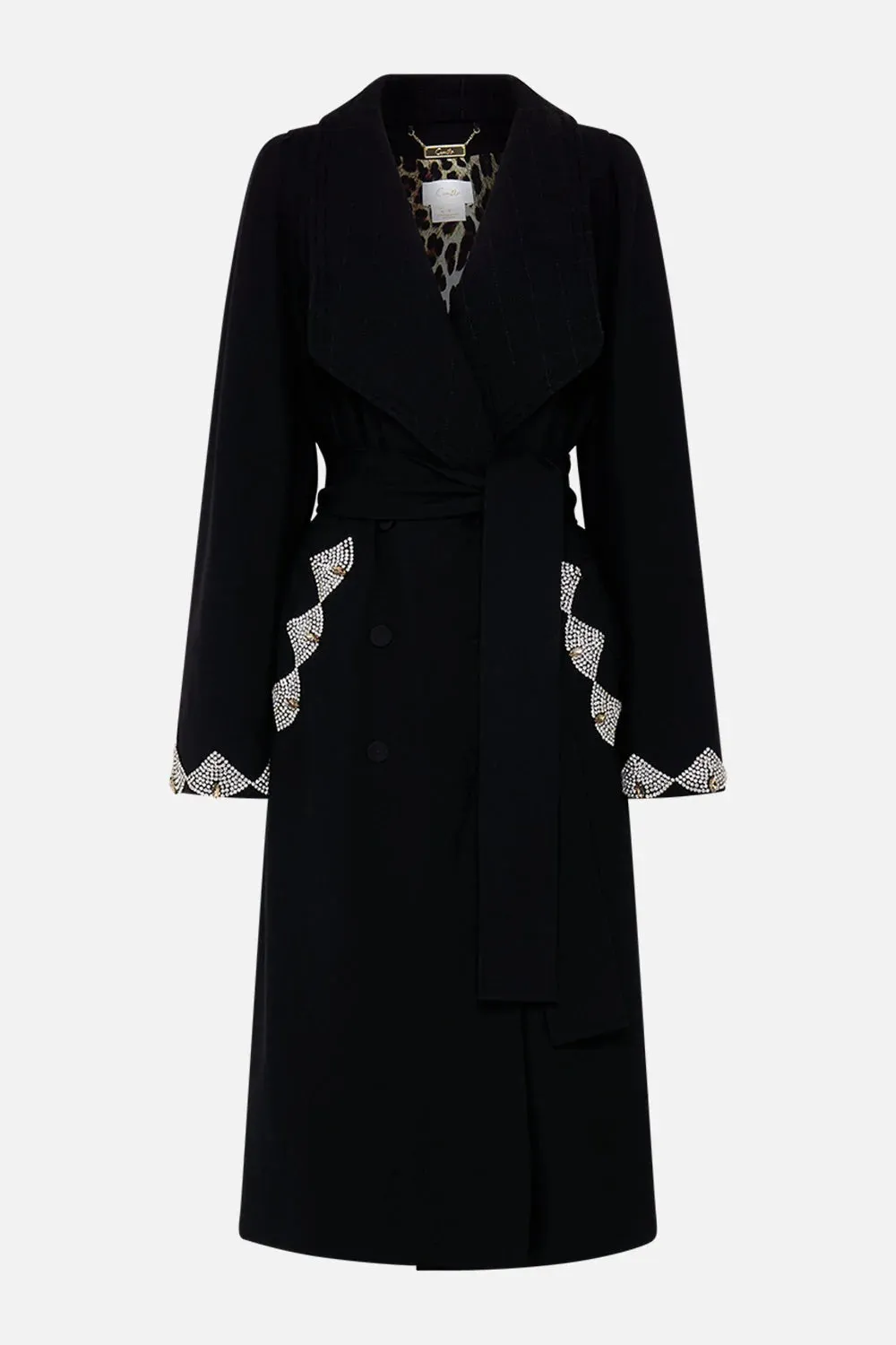 Magic In The Manuscripts Quilted Collar Wool Coat