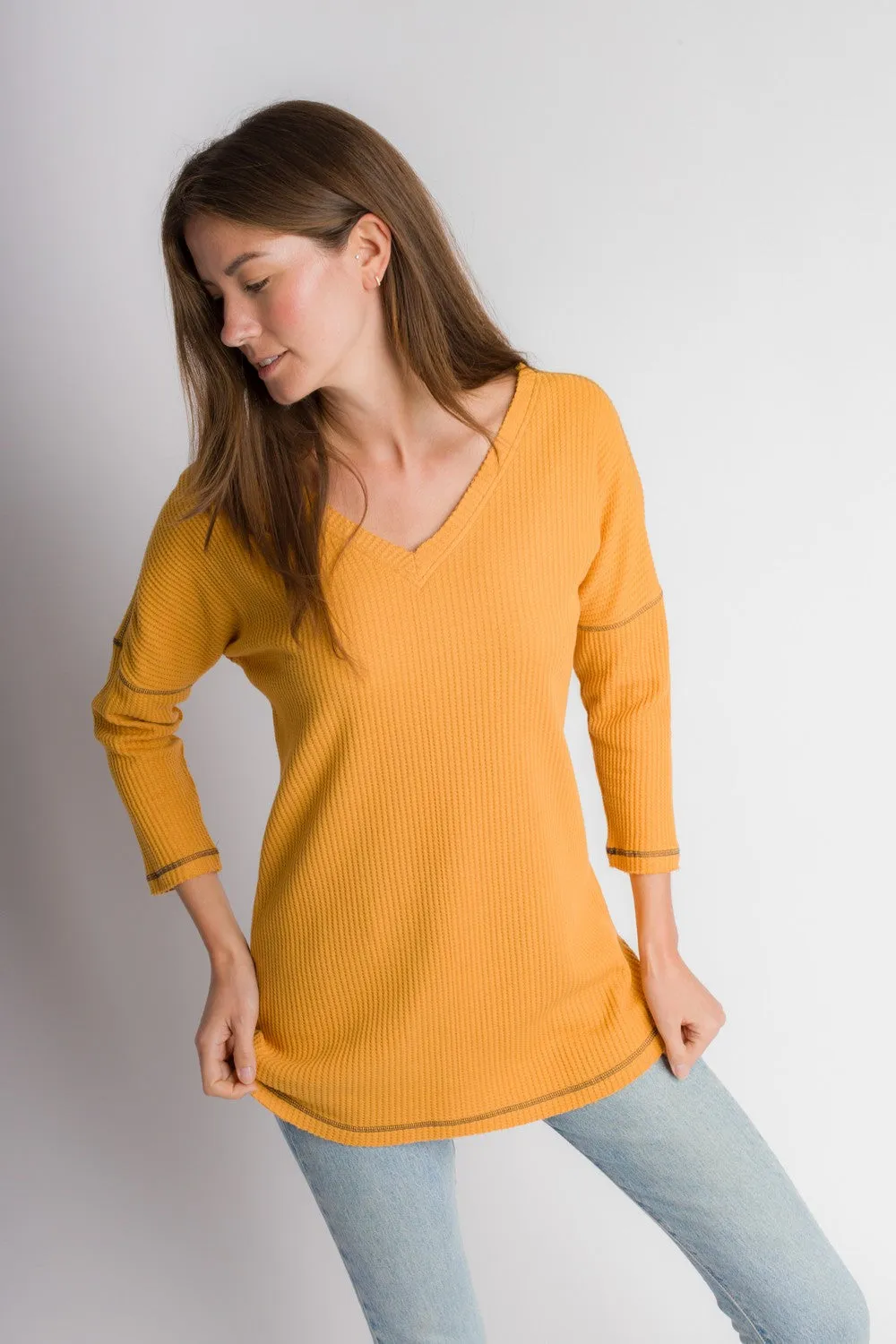 Melissa | Women's Three-Quarter Sleeve Thermal Top