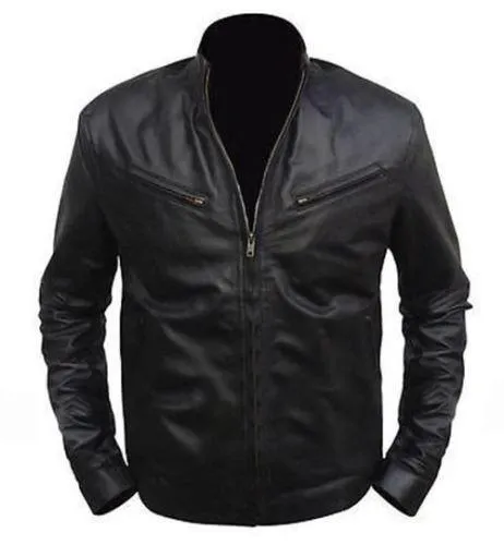 Men's Fast And Furious 6 Vin Diesal Leather Jacket