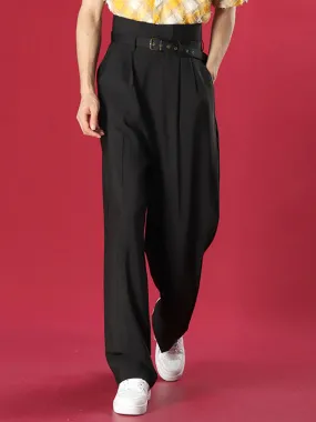 Men's High Waist Casual Wide Leg Pants SKUH95667