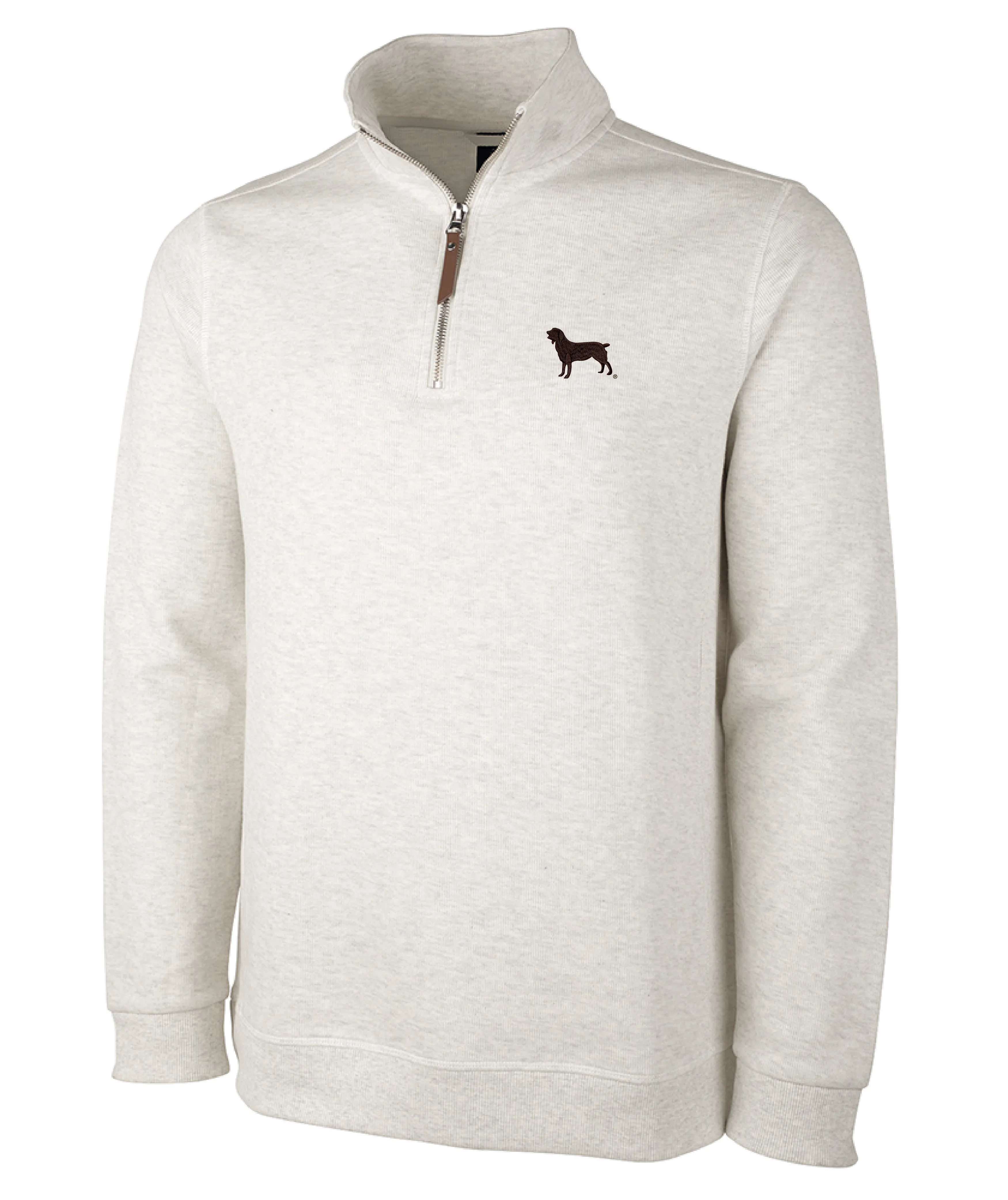 Men's Hudson Quarter Zip Pullover with Boykin Spaniel Society Official Silhouette