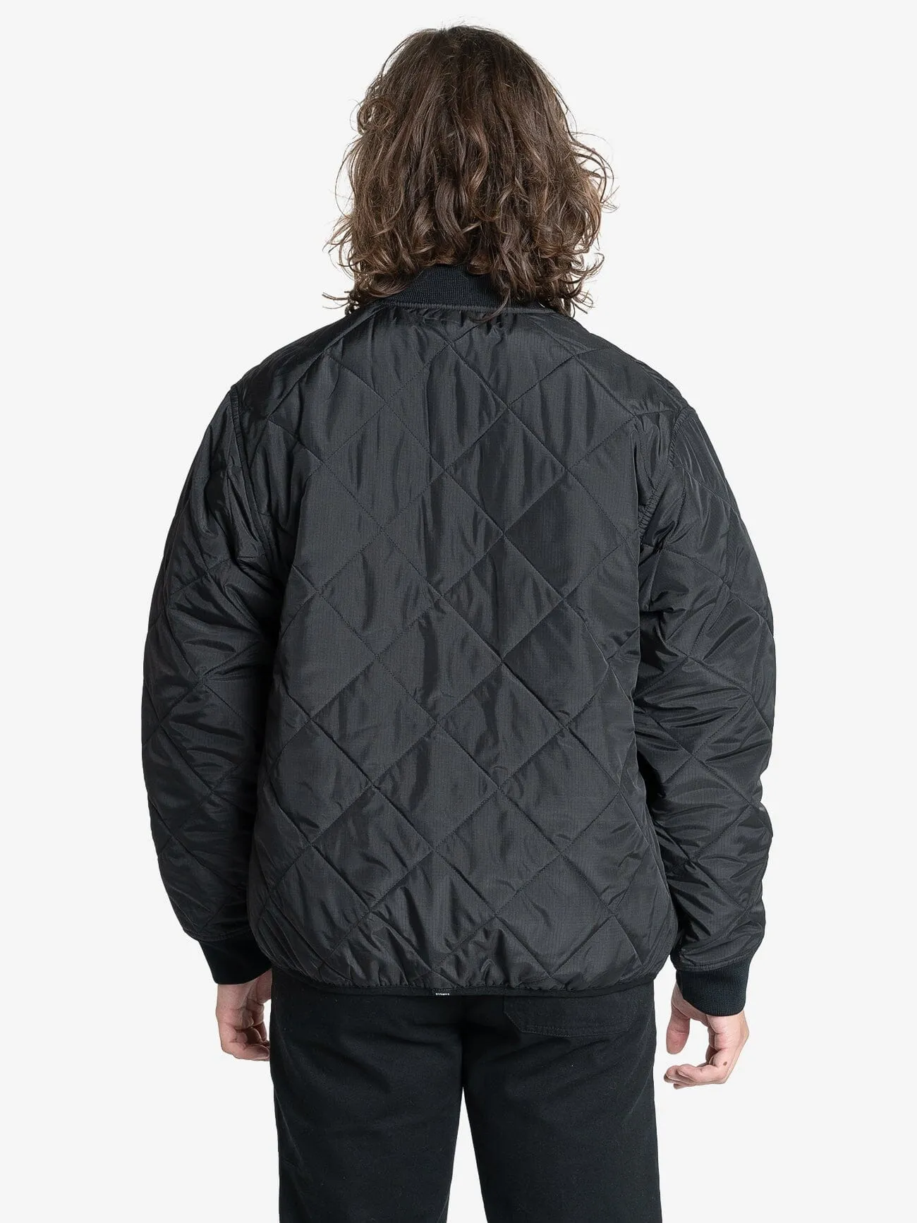 Minimal Thrills Quilt Work Jacket - Black