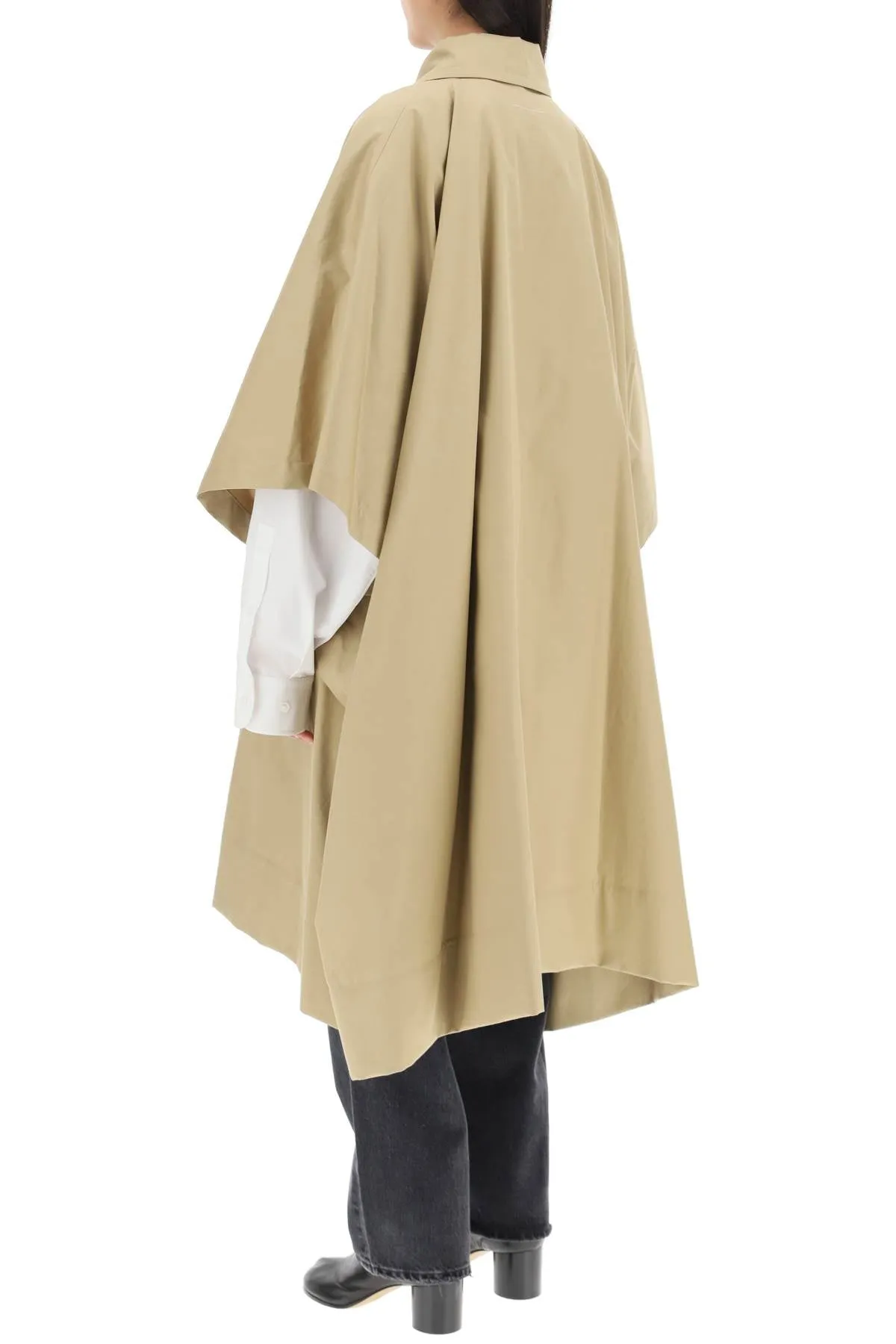 Mm6 maison margiela gabardine trench cape