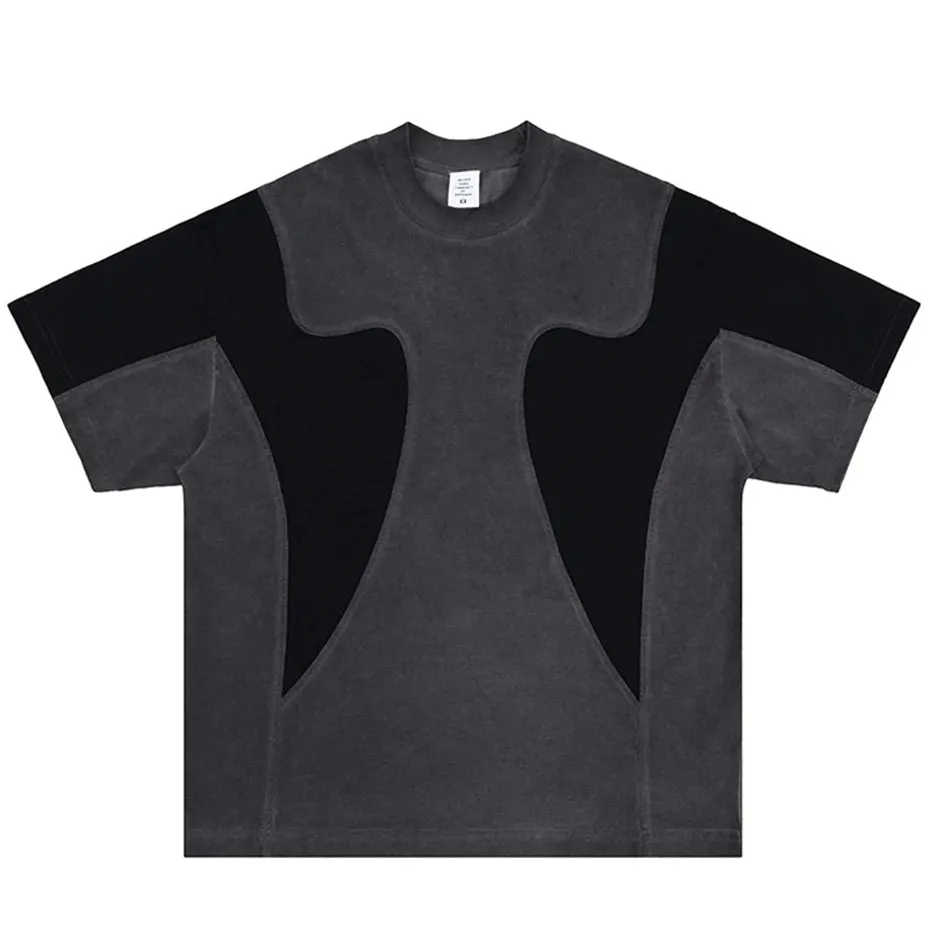 Modern Contrast Panel Tee