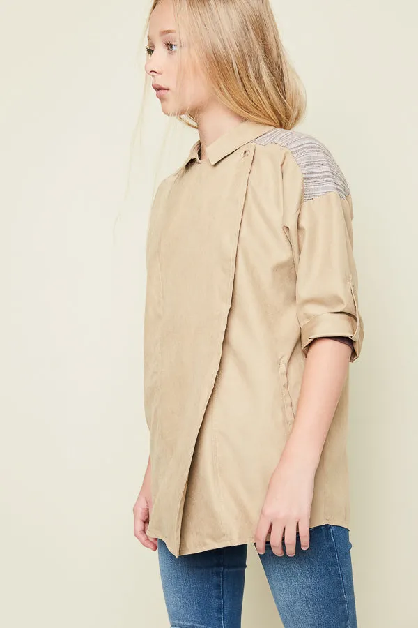 Moto Trench Coat