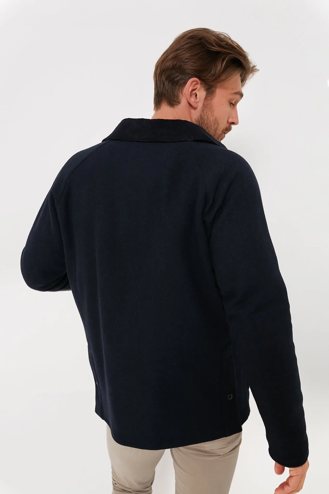 Navy Bedale Wool Jacket