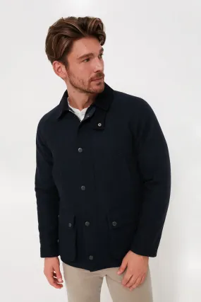 Navy Bedale Wool Jacket