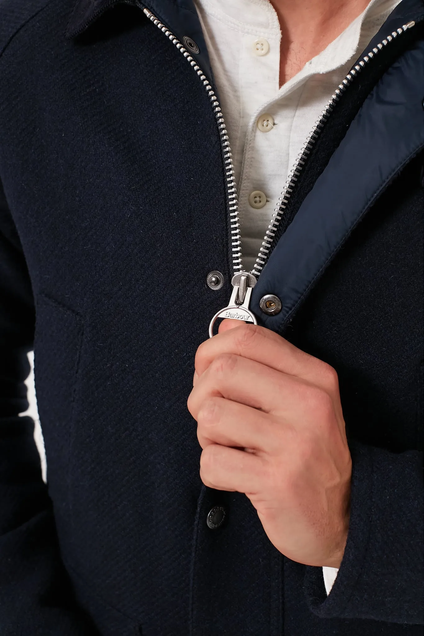 Navy Bedale Wool Jacket