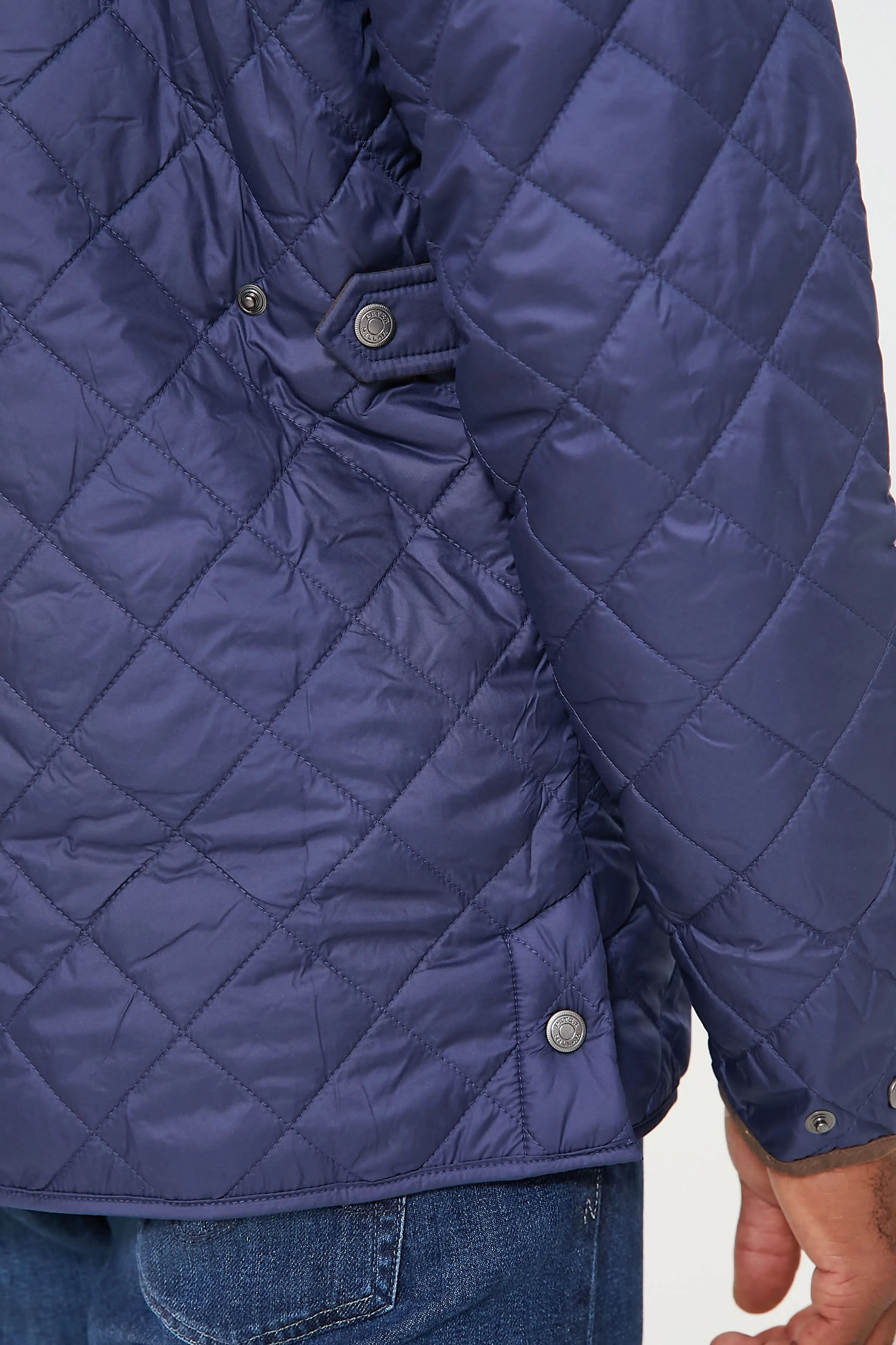 Navy Suffolk Quilted Travel Coat