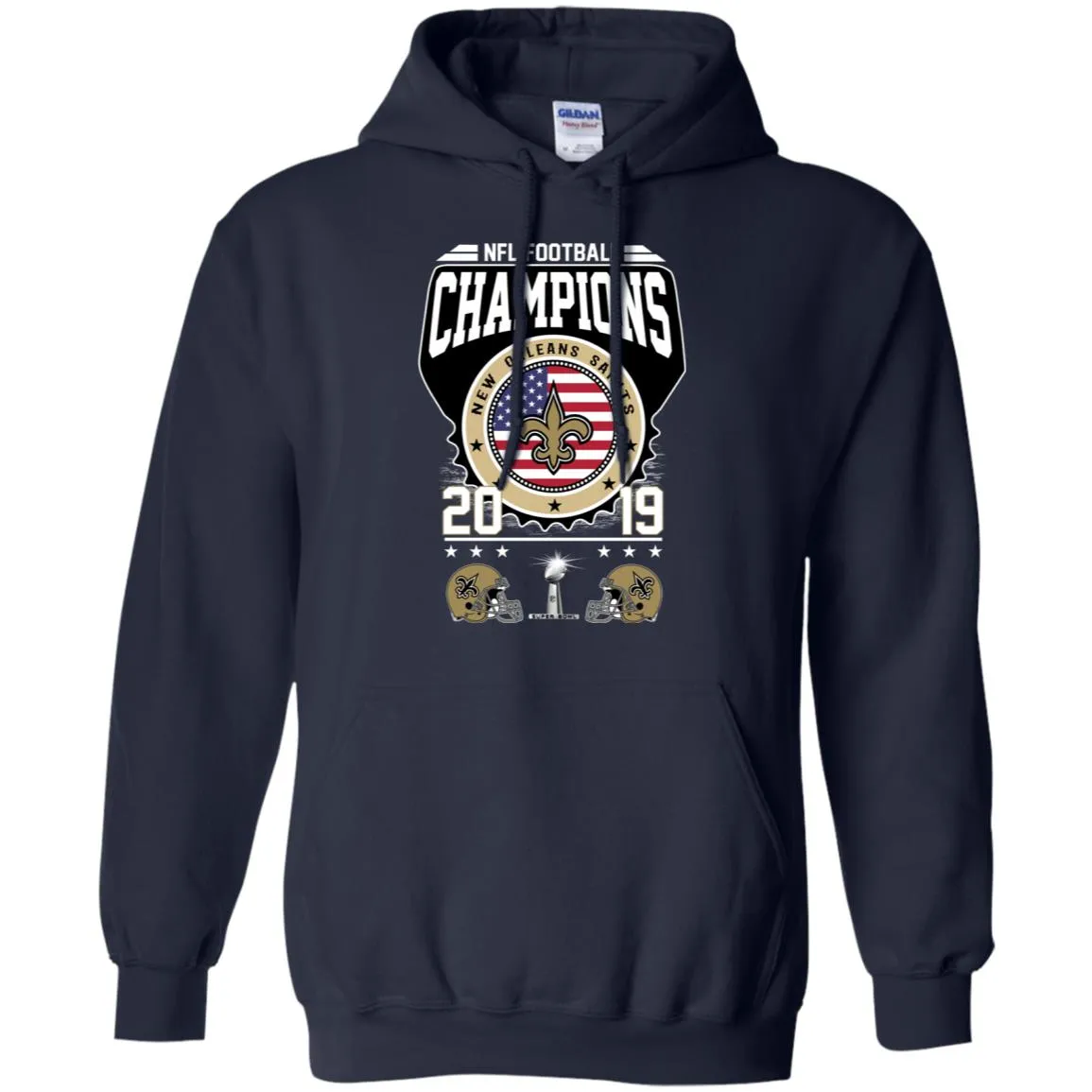 Nfl – Football Champions New Orleans Saints Super Bowl 2019 Pullover Hoodie Sweatshirt