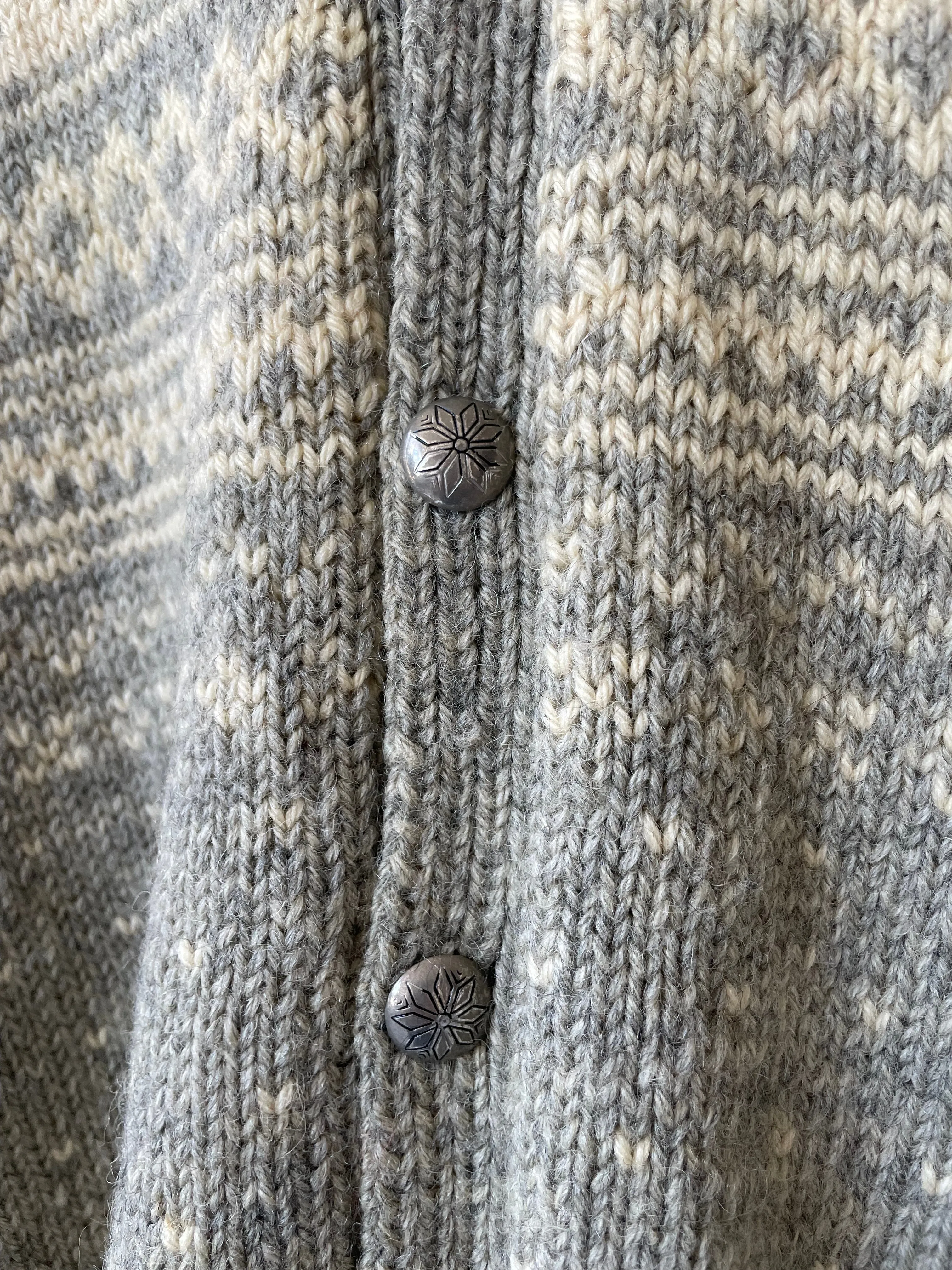 Norse Knit Wool Cardigan | 1970s