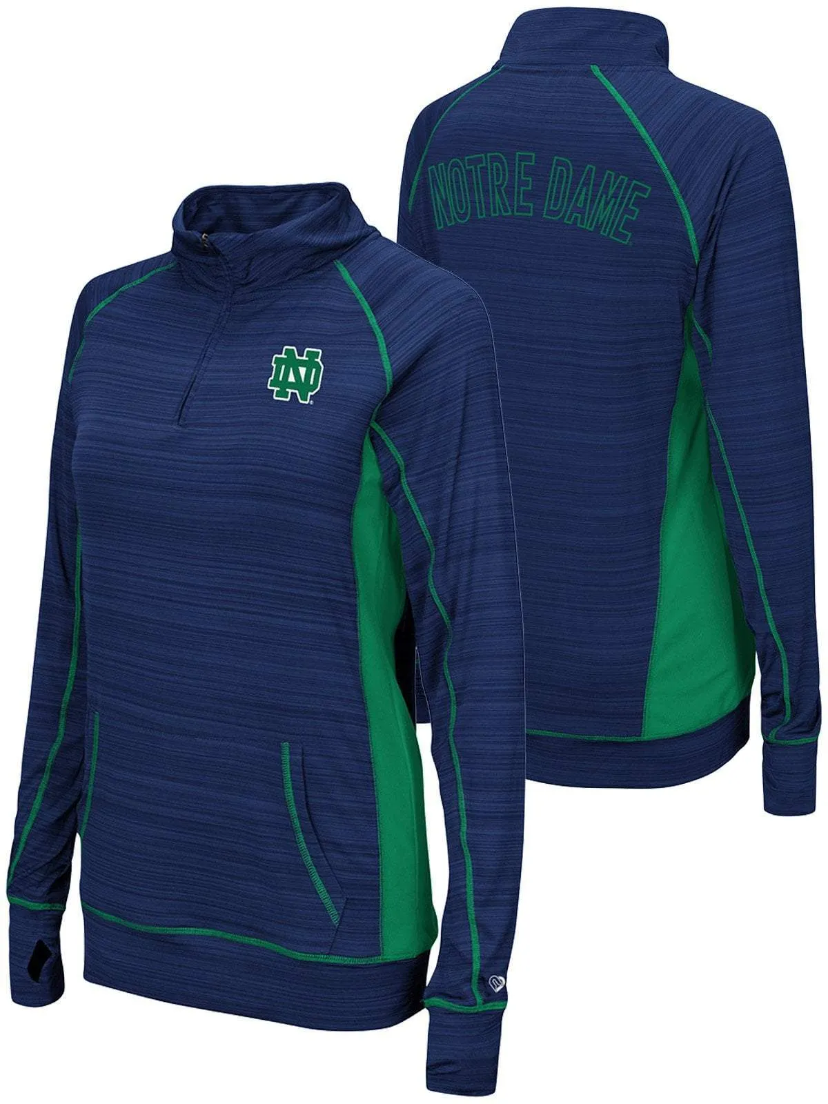 Notre Dame Fighting Irish Colosseum WOMEN Lightweight 1/4 Zip Pullover Windshirt