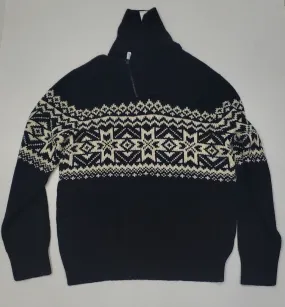 Nwt Polo Ralph Lauren Black Snow Flake Sweater