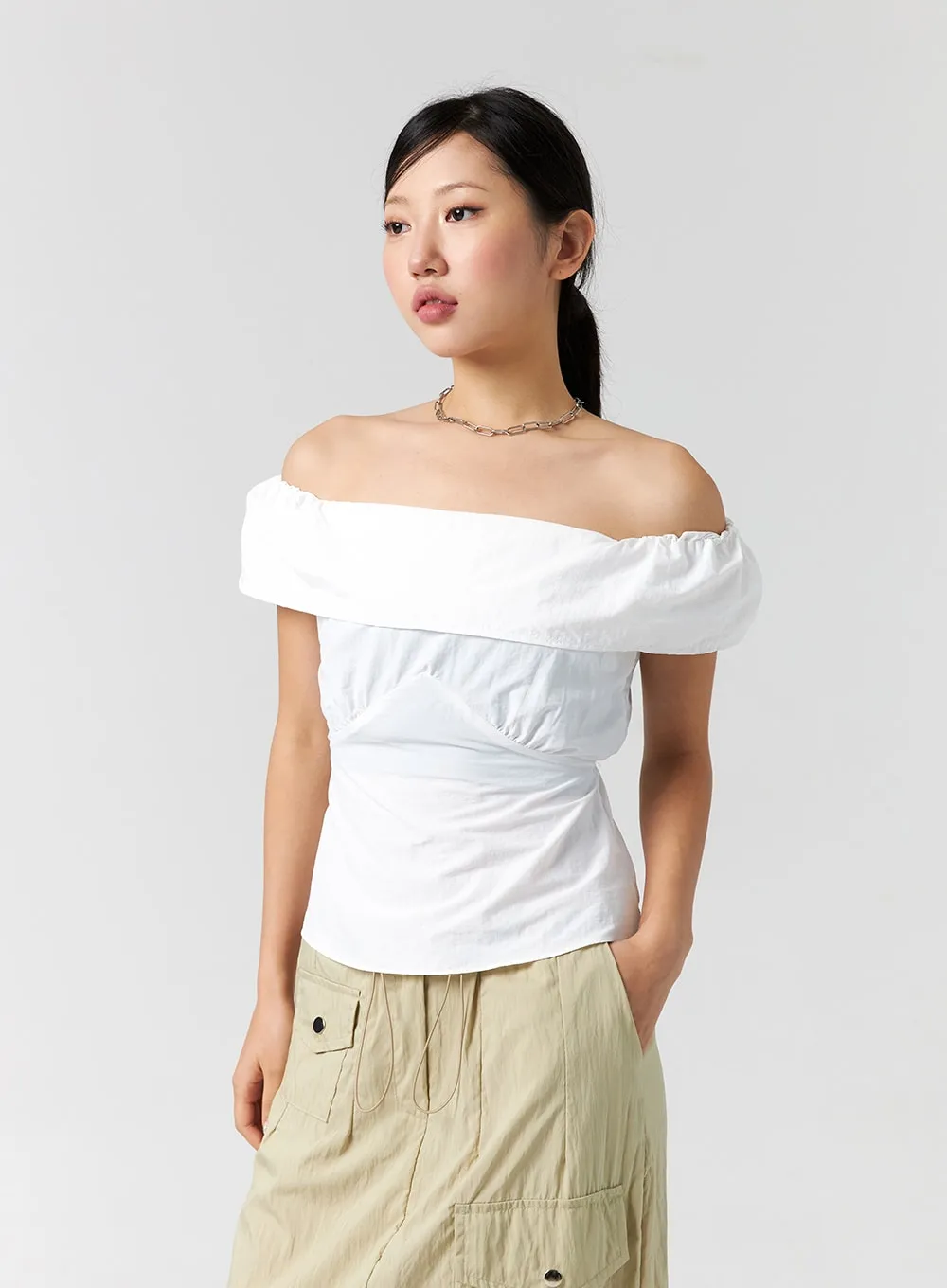 Off-Shoulder Blouse CG303