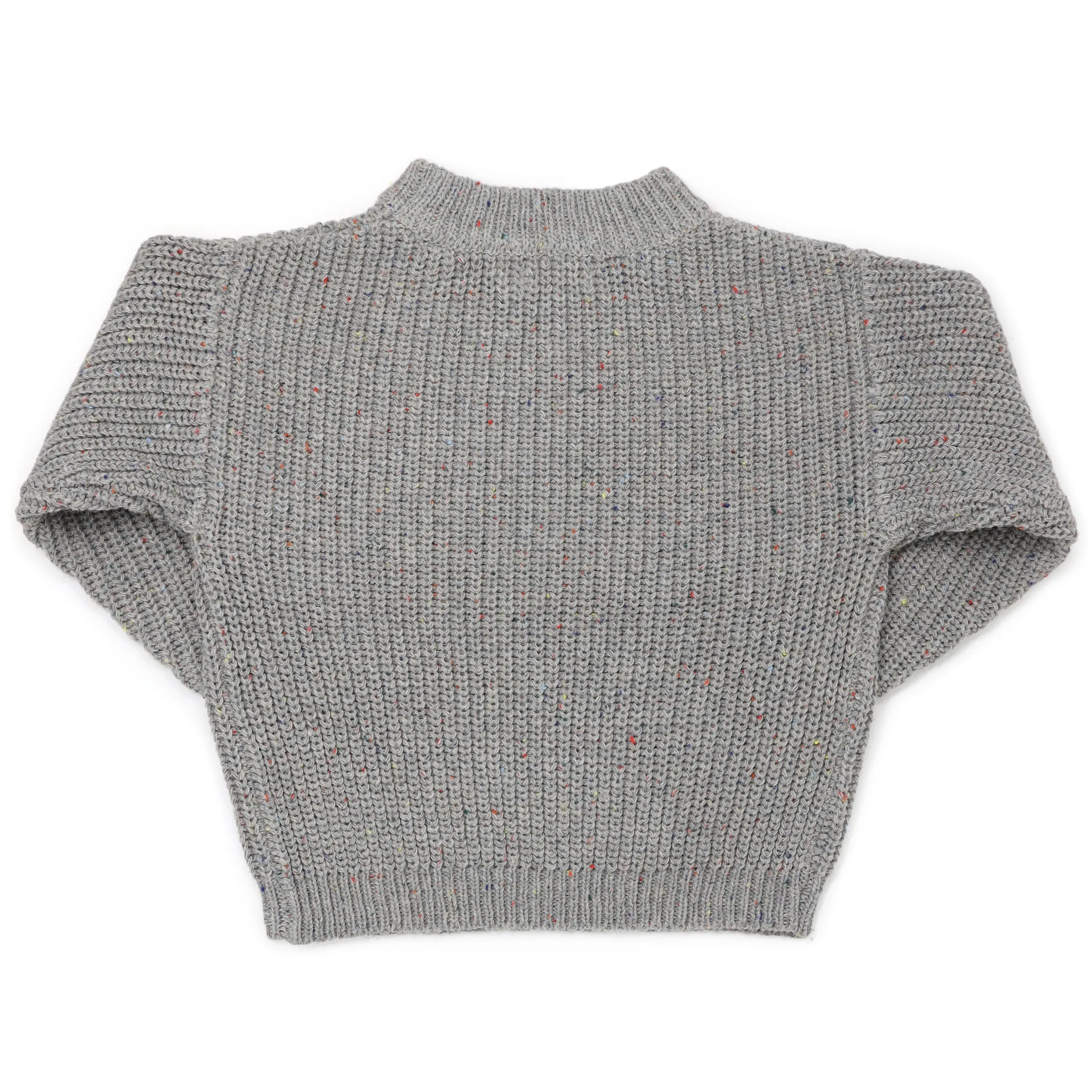 oh baby! Grandpa Knitted Pullover - Charcoal Confetti