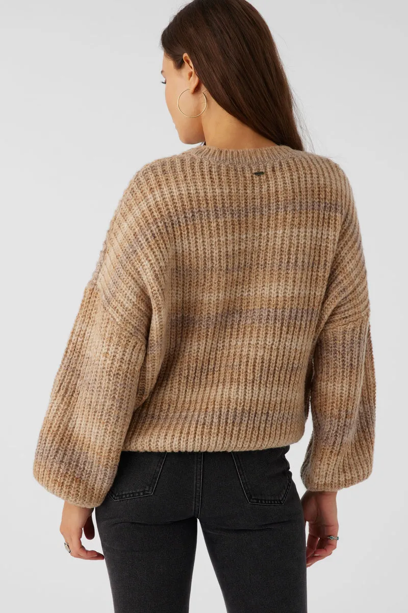 O'Neill Bayou Sweater-Tobacco Brown