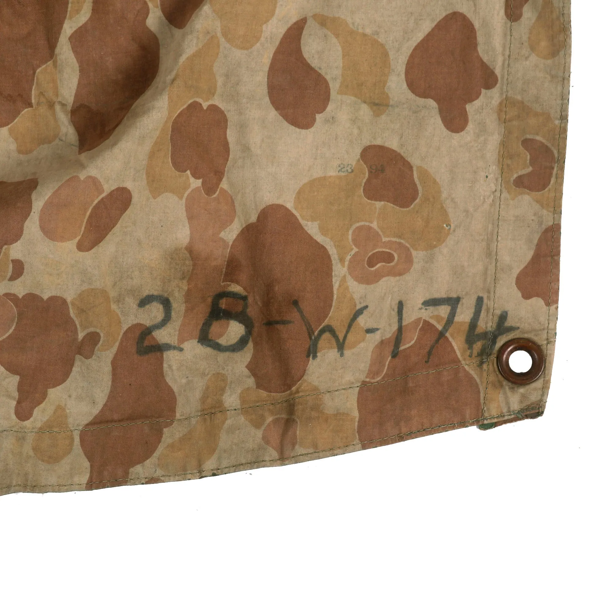 Original U.S. WWII USMC “M-1942 Reversible Spot Pattern” Camouflage Rain Poncho