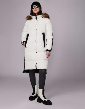 Outdoorsy Wool Combo Puffer Coat