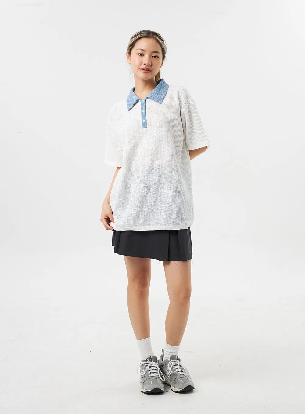 Oversized Polo Tee CU302