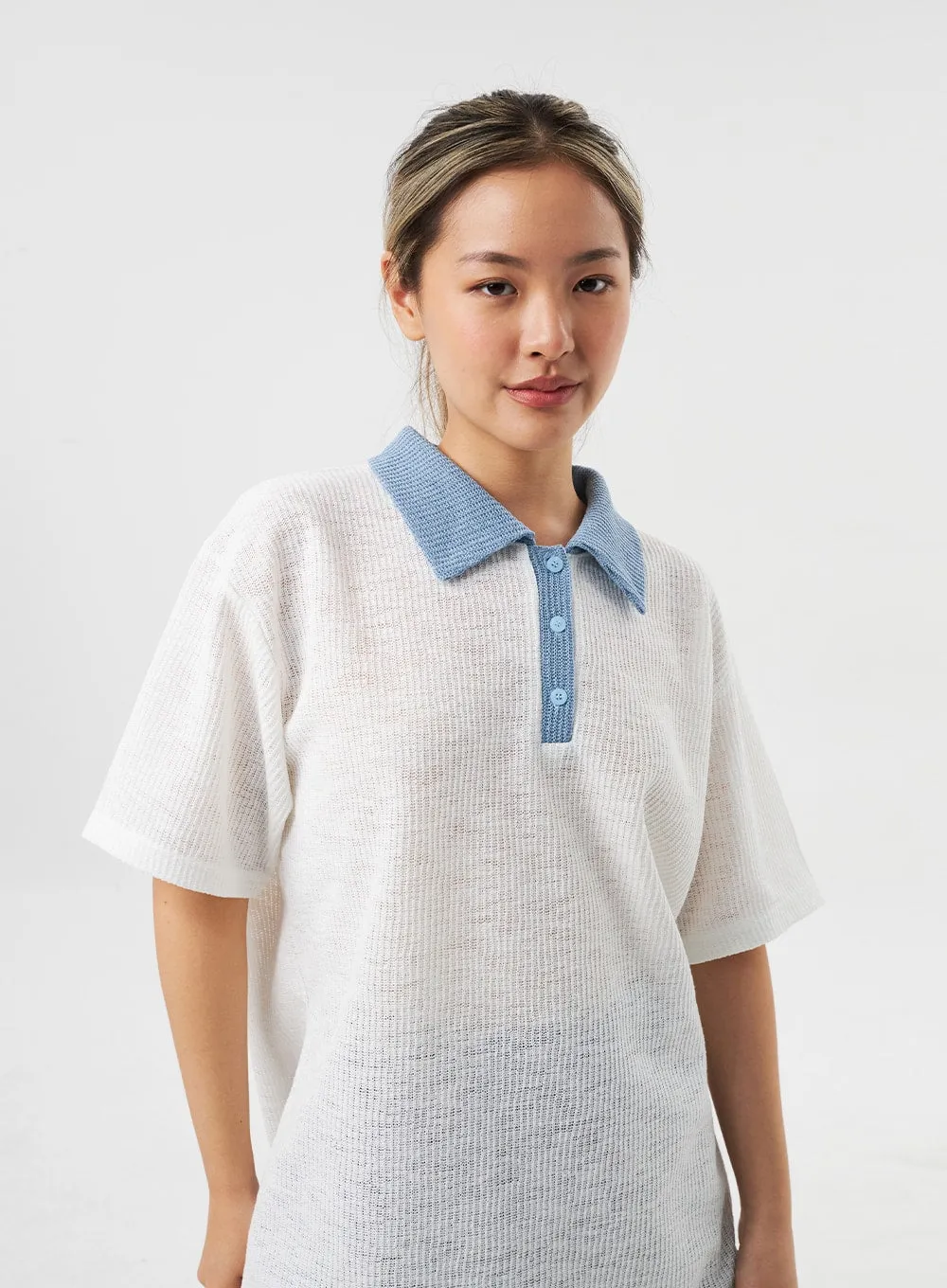 Oversized Polo Tee CU302