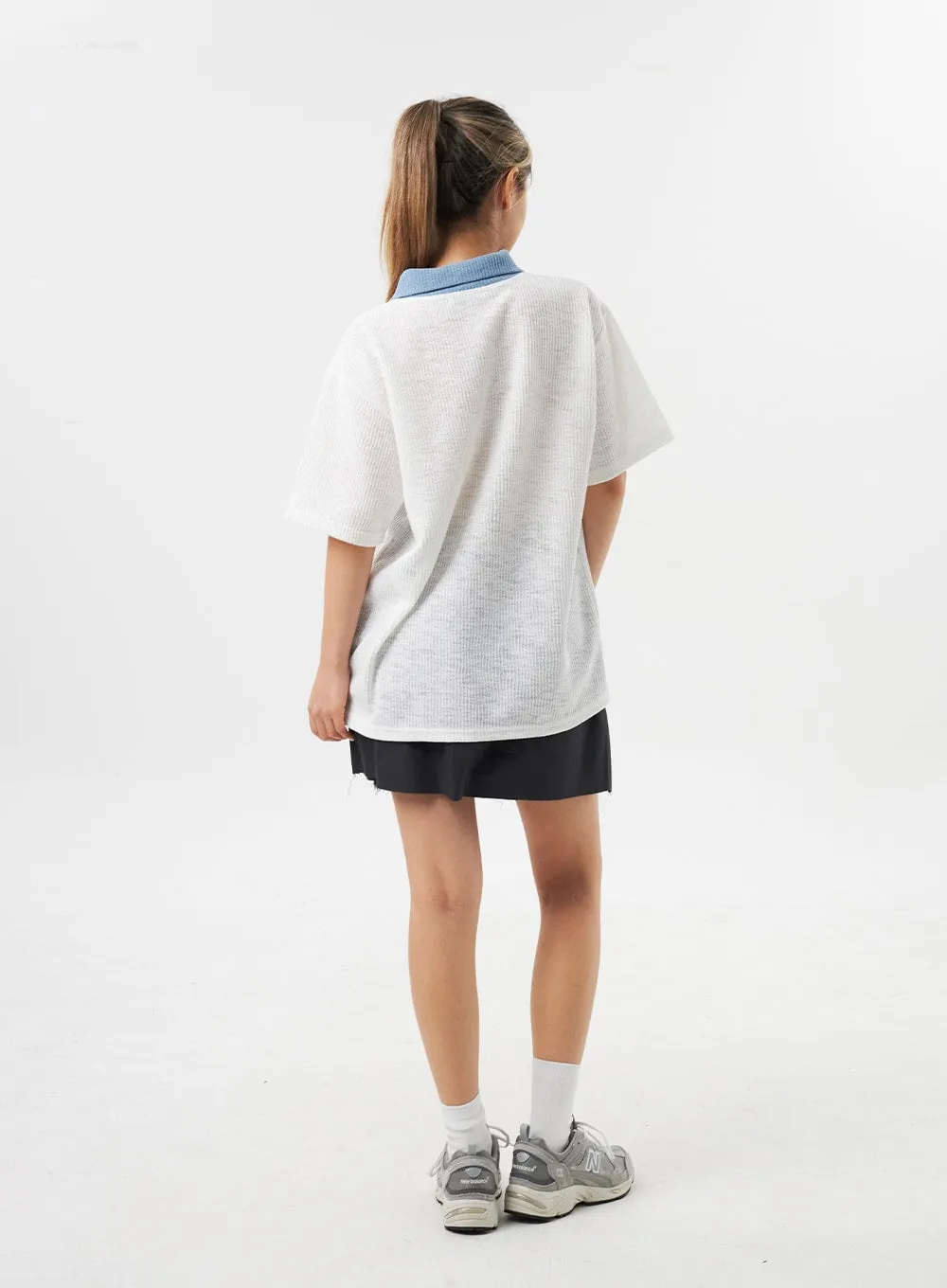 Oversized Polo Tee CU302