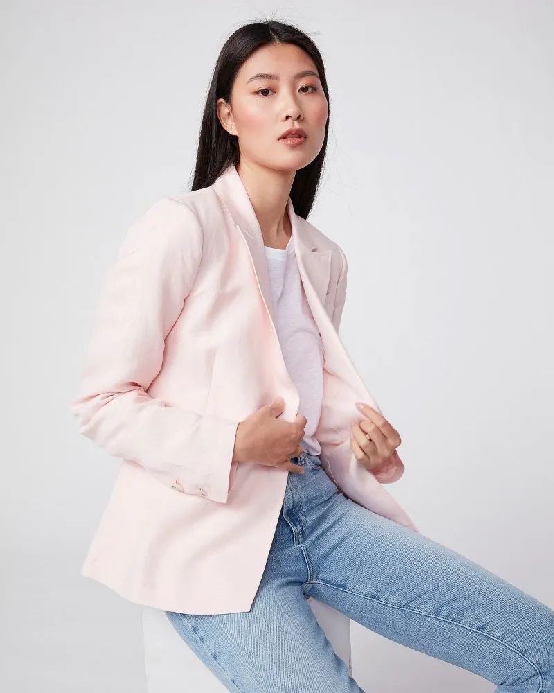 Paige Premium Denim - Dawson Blazer in Pearl Pink