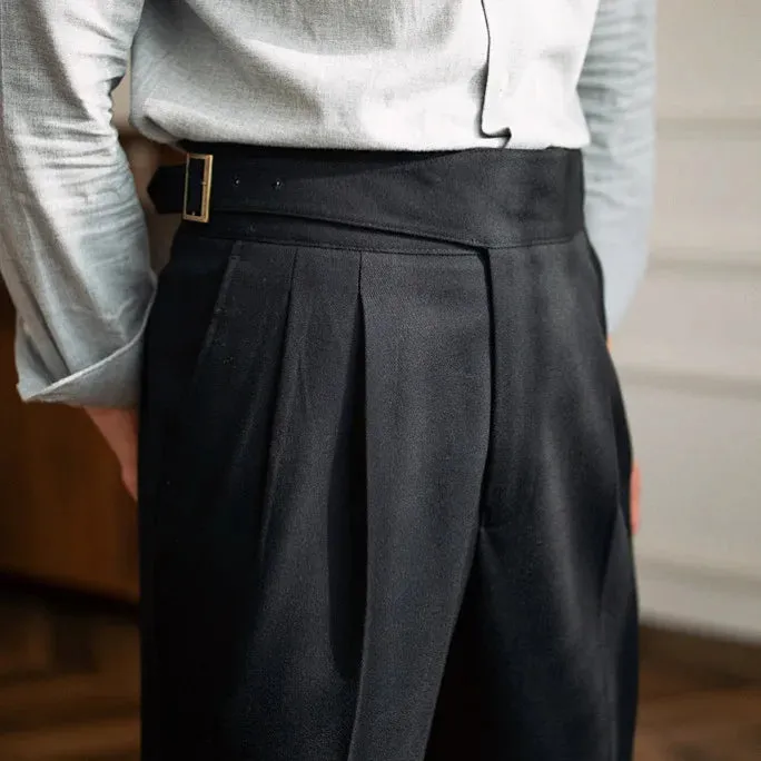 Parisian waist straight trousers