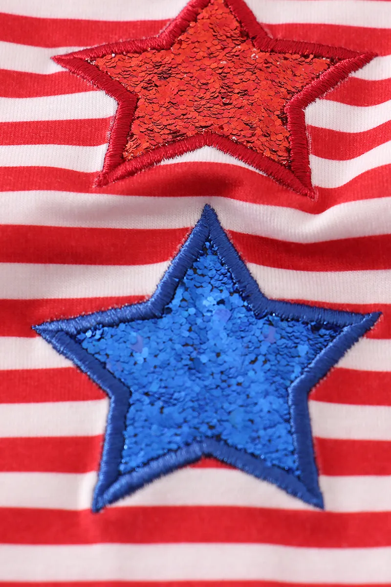 Patriotic star girl pants