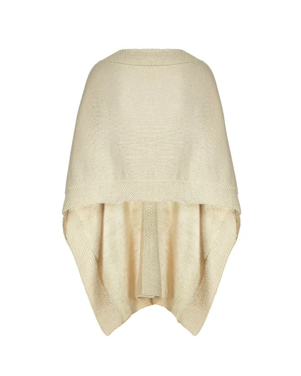 Pearl alpaca cape