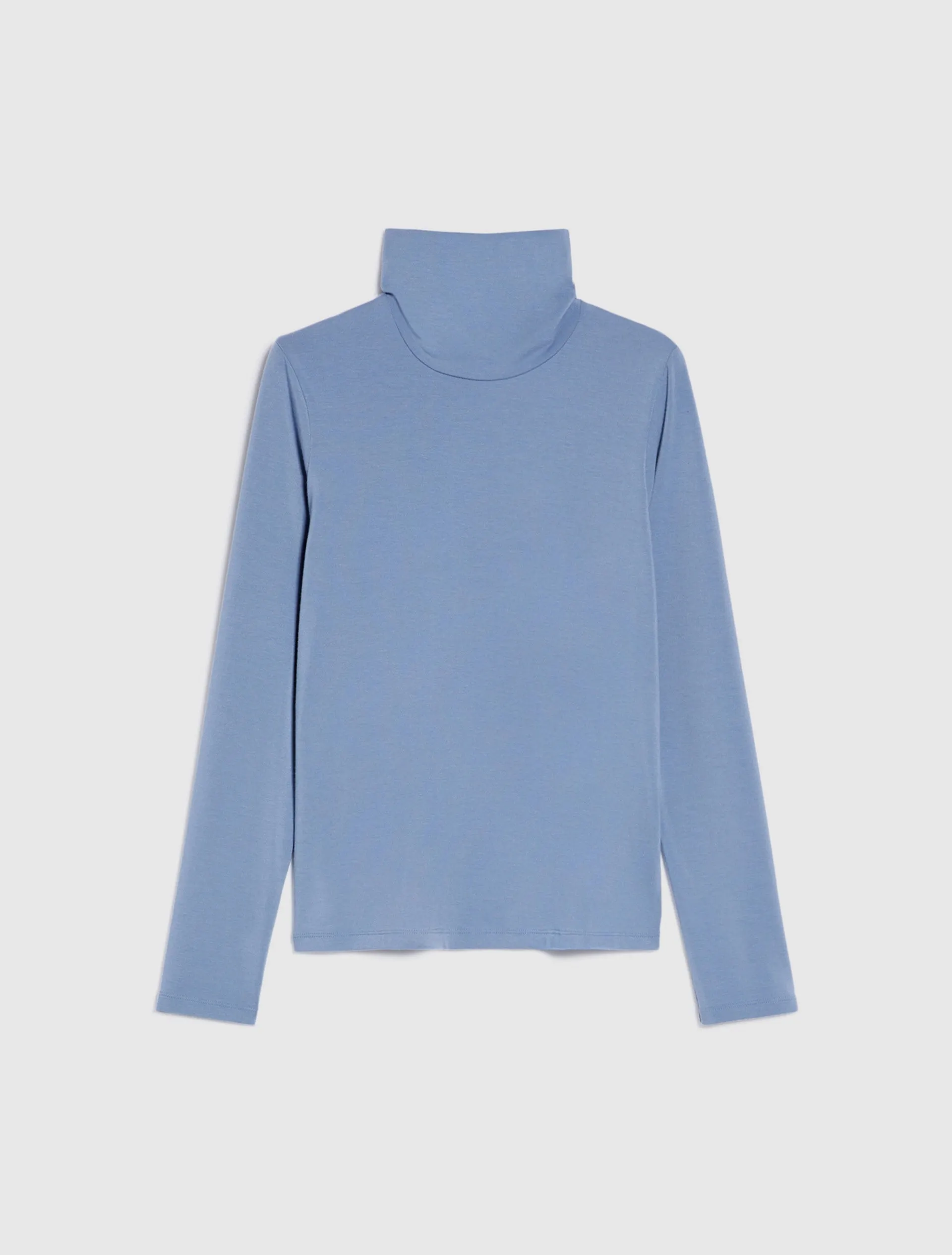 PENNYBLACK Viscose Light Blue Polo Arabia Sweater