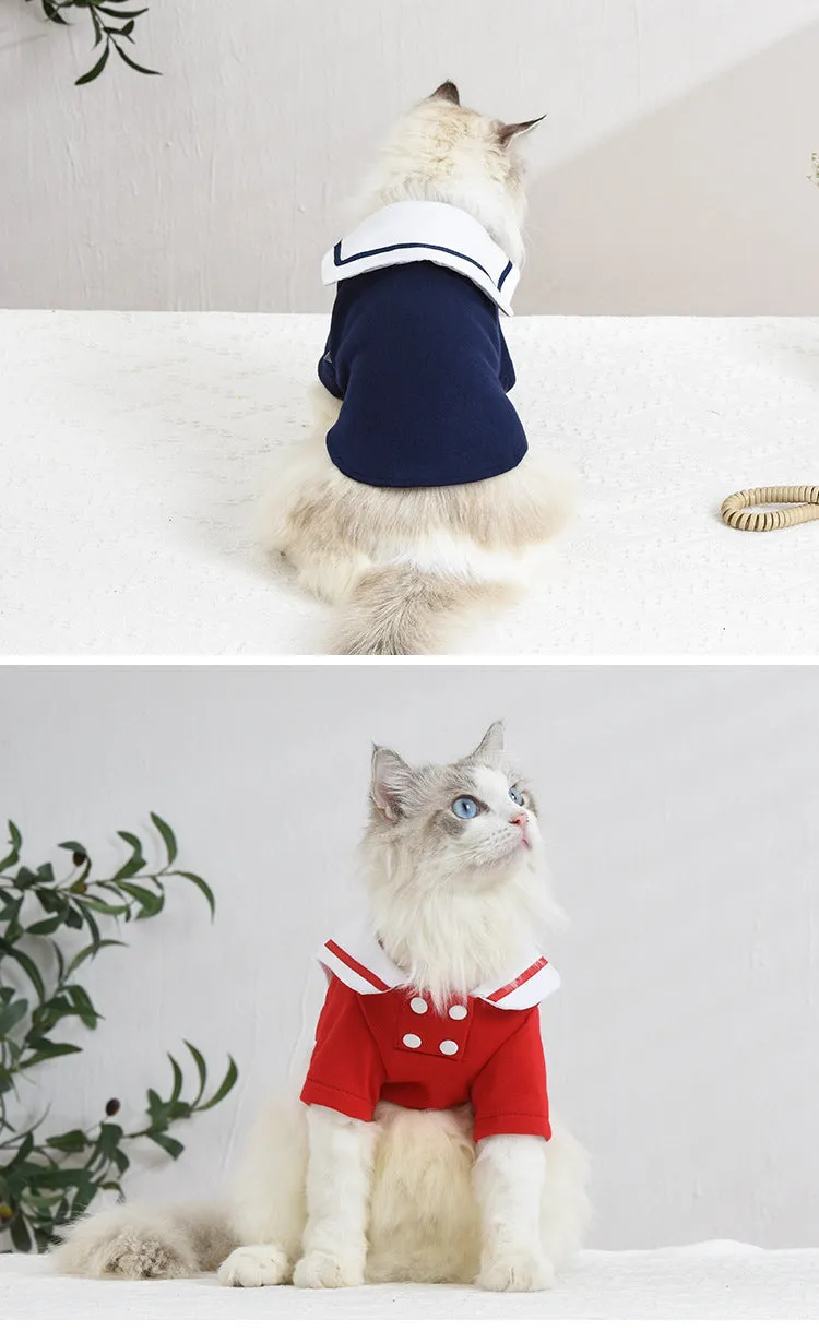 Pet Clothes College Uniform Style Skirt Cat Clothing